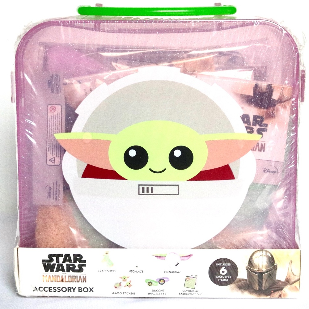 STAR WARS Mandalorian Accessory Box Kids Activities Travel Vacation Yoda 3+